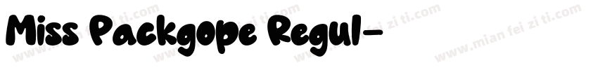 Miss Packgope Regul字体转换